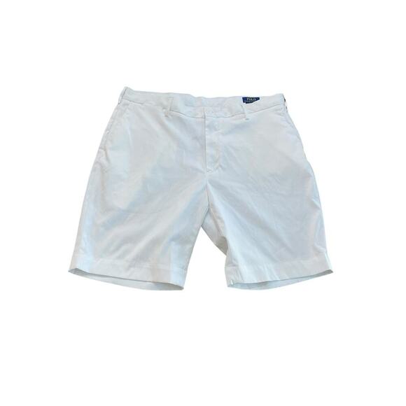 Polo Ralph Lauren White Stretch Classic Fit Performance Shorts Size 38 - Picture 1 of 5